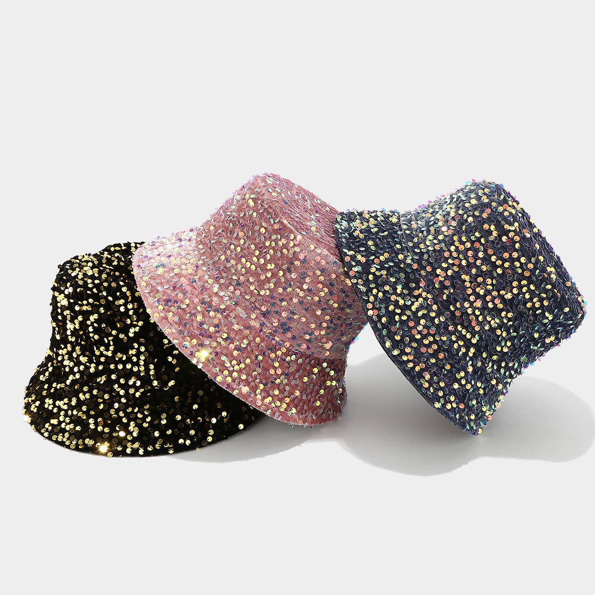 ALL MATCH SEQUINED PERSONALITY STREET BUCKET HAT_CWAB2929