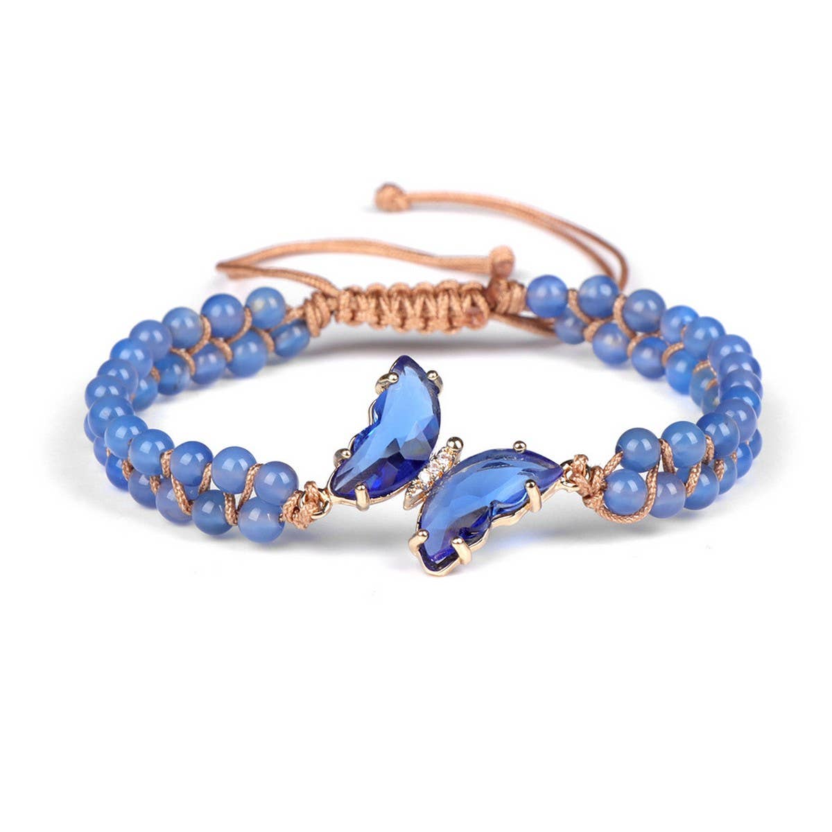 Cwaje4228_Natural Stone Light Luxury Butterfly Bracelet