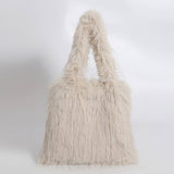 FLUFFY FUR TOTE HANDBAG WOMEN CHIC SHOULDER BAG_CUAB00565