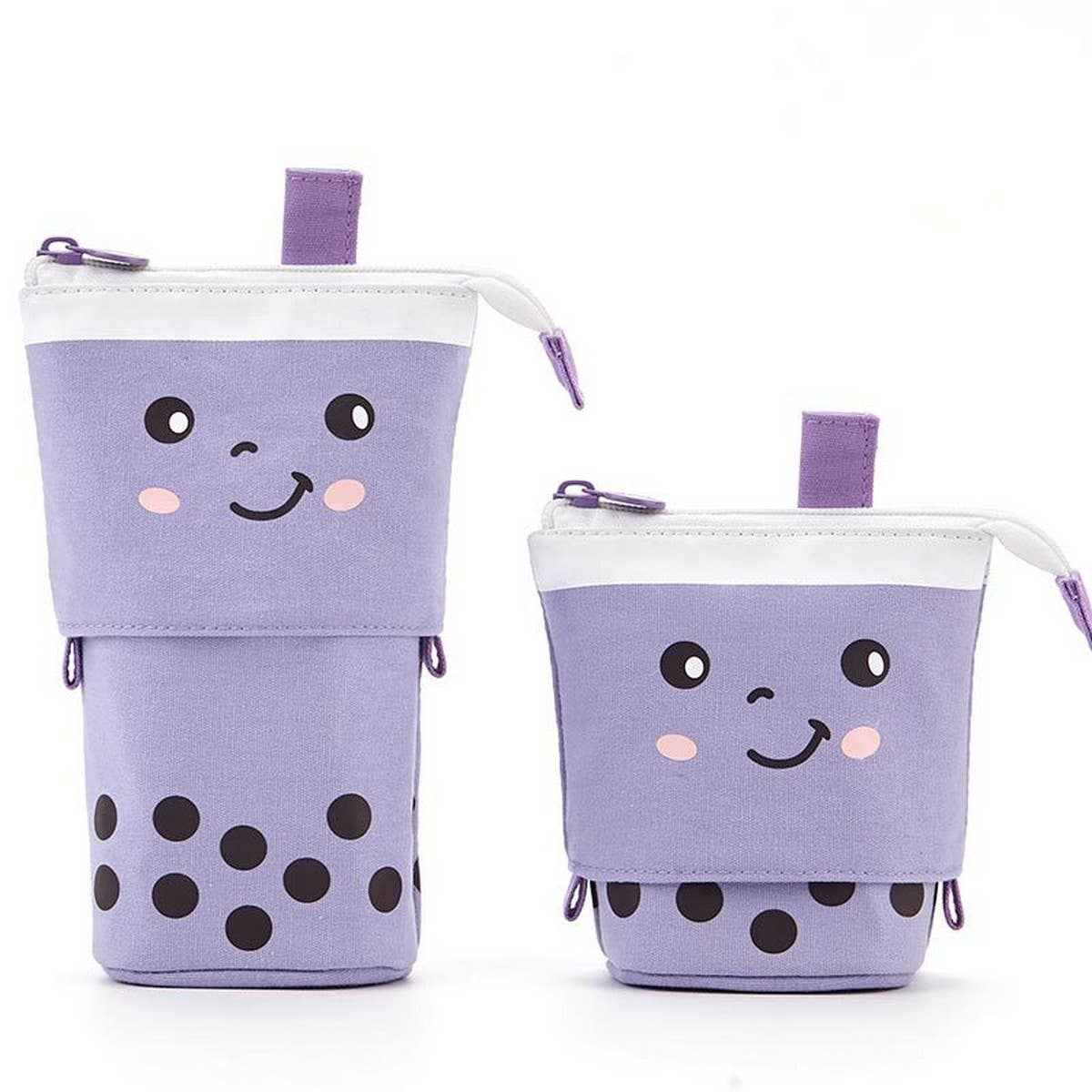 CUTE MILK TEA RETRACTABLE PULL DOWN PENCIL BAG_CWMM1967