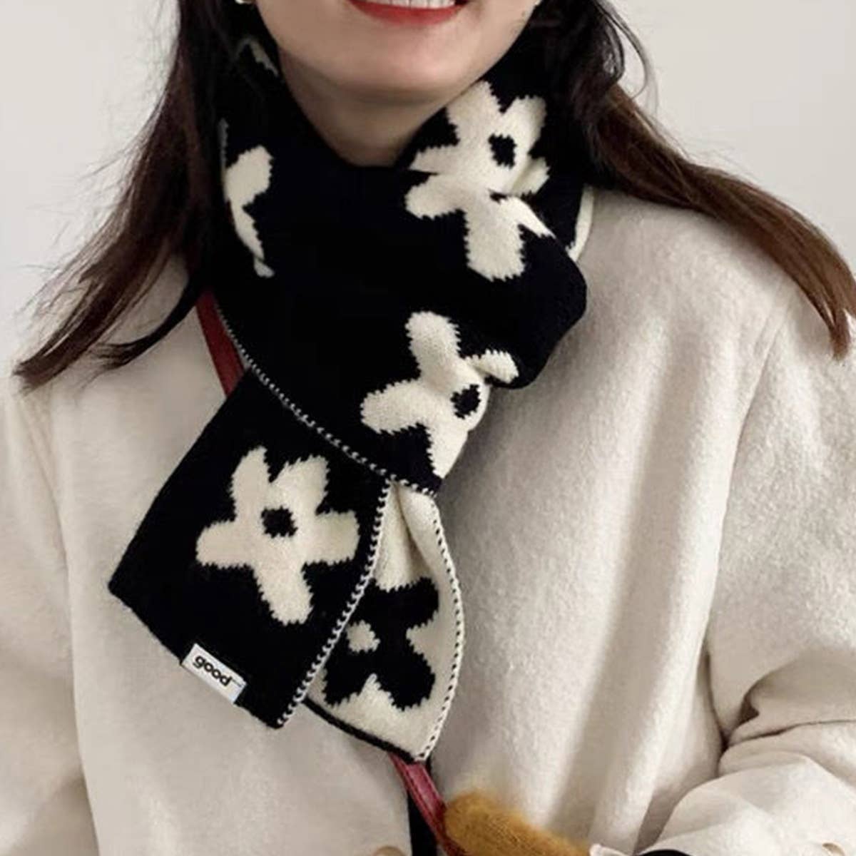 Autumn And Winte Floral Patter Warm Scarf_Cwasc1246