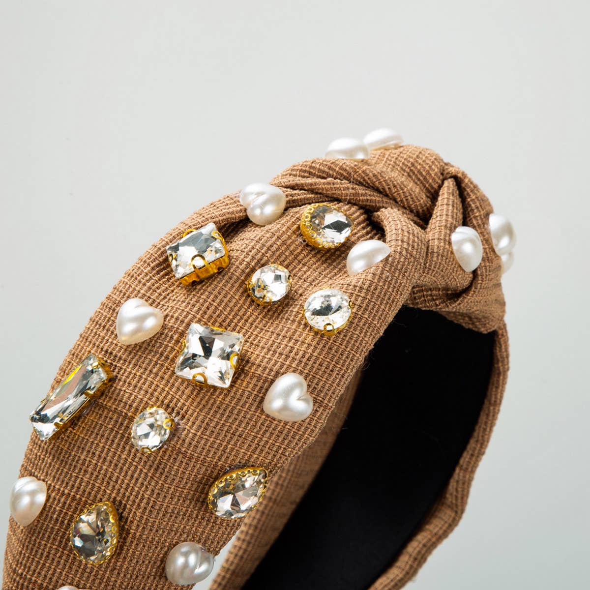 DIAMOND AND PEARL WIDE HEADBAND_CWAHA2137