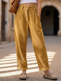 High-Waisted Corduroy Straight Leg Niners