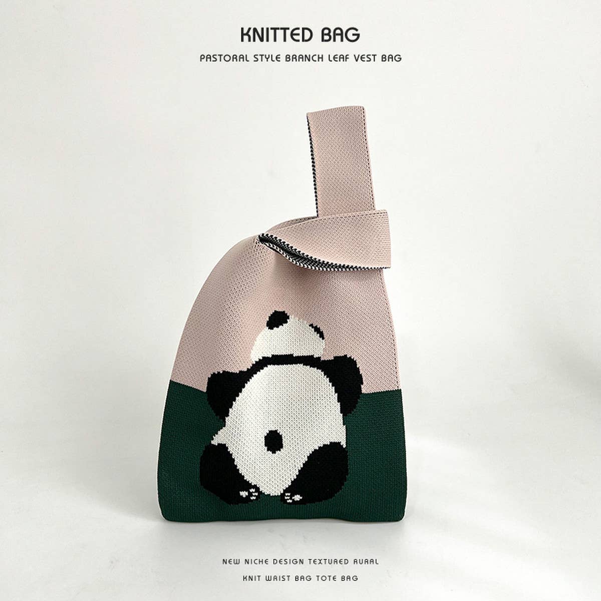 Cartoon Animal Series Knitted Handbag_Cwab2372