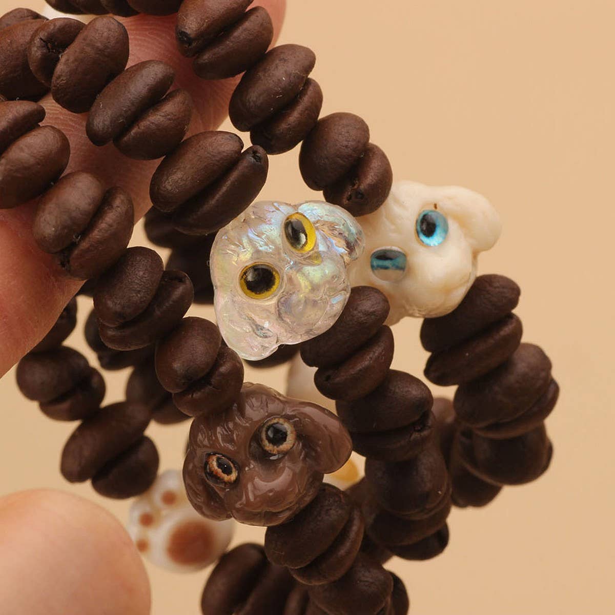 CARTOON CUTE NATURAL WOODEN BEADS BRACELET_CWAJE3976