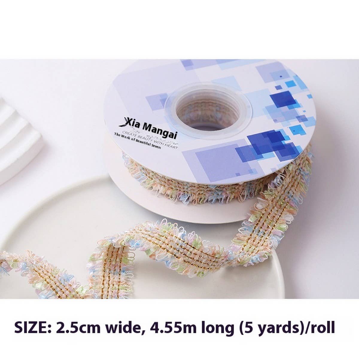 RIBBON TWEED BOUQUET FLOWER WRAP DIY RIBBON_CWMM5745