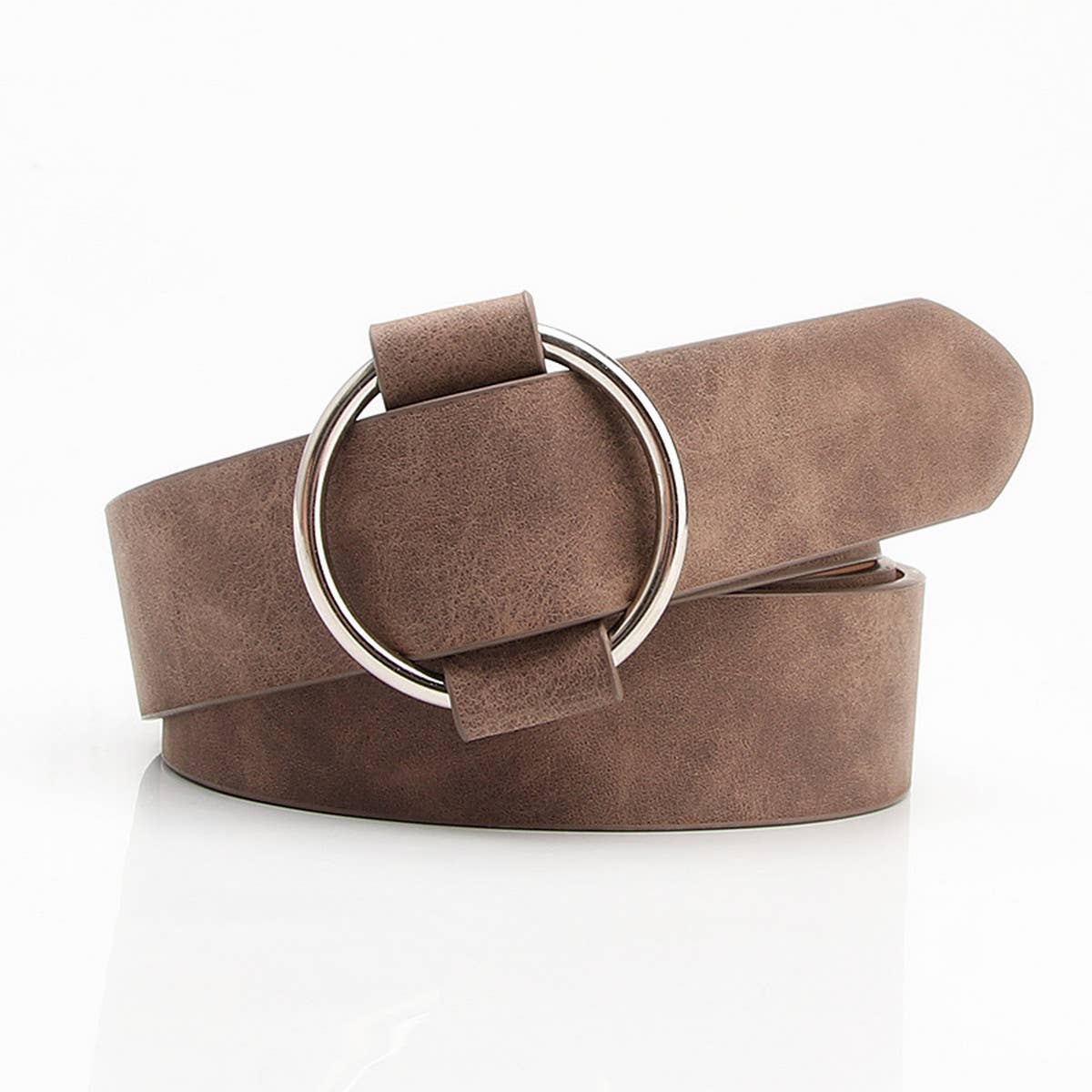 Cwabe0942_Round Buckle Needle-Free Freely Adjustable Belt
