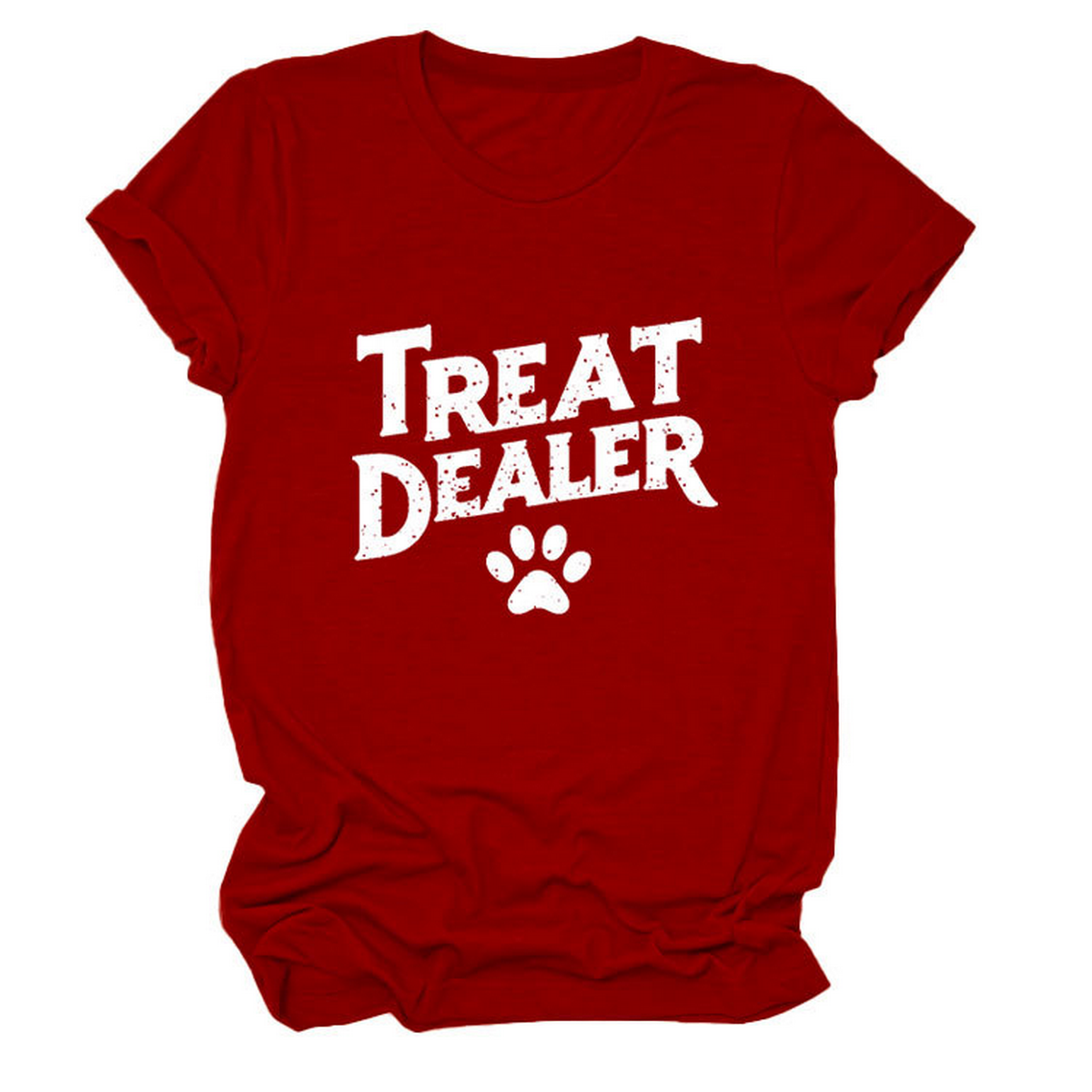 STYLISH CREW NECK SHORT SLEEVE TEE FOR WOMEN_CWDSD8365