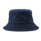 Women Vintage Denim Casual Bucket Hat_Cwah0510