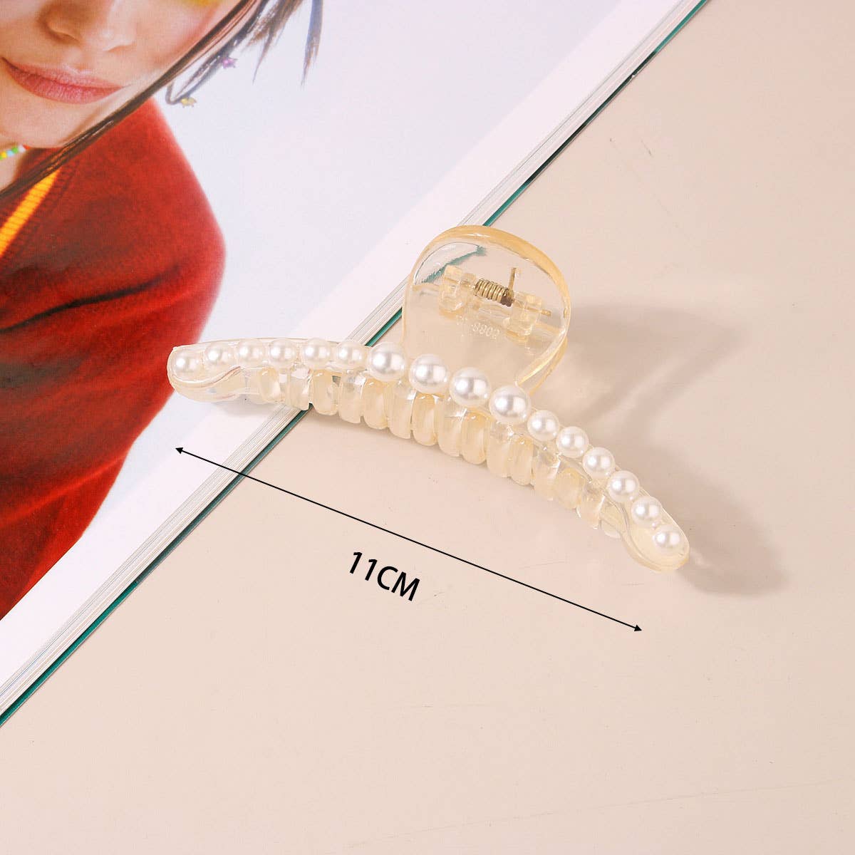 LARGE PEARL HAIR CLAW CLIP FOR WOMEN FRENCH STYLE_CWAHA0406