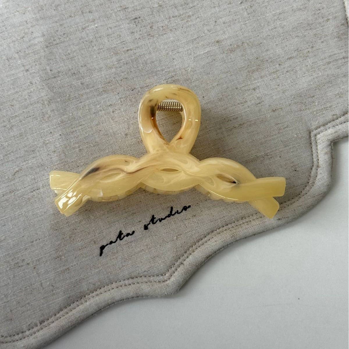 Brown Marble Starfish Claw Clip Trendy Hair Clip_Cwaha08256