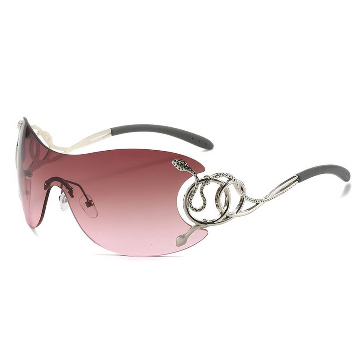 Y2K Fashion One-Piece Snake Sunglasses Unisex_Cwasg0273