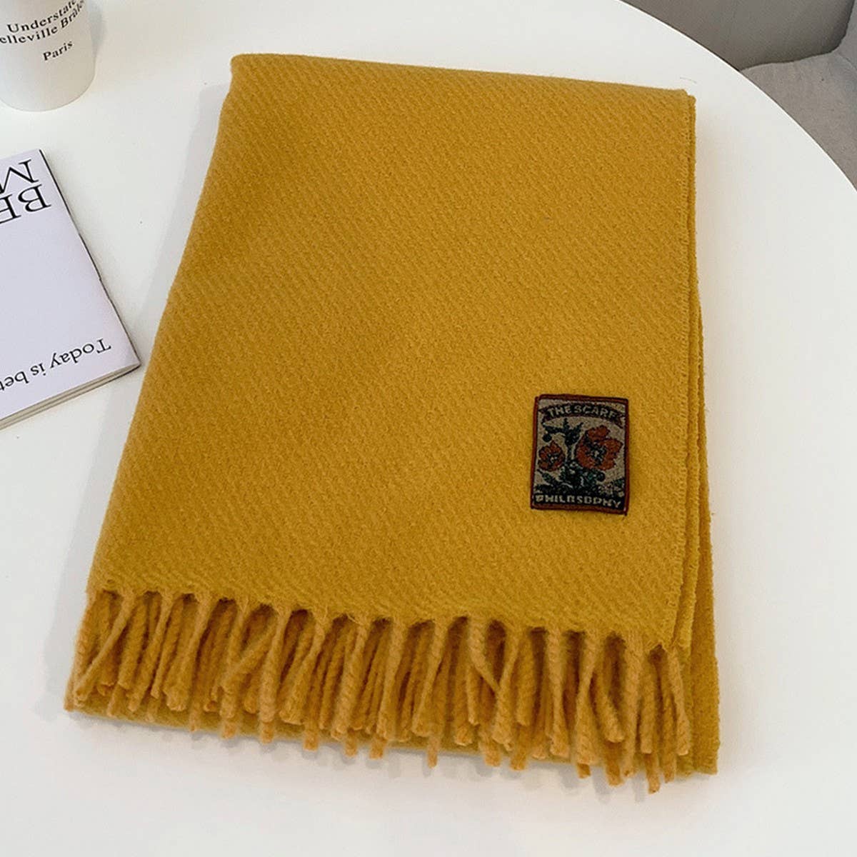 Winter Solid Acrylic Blend Scarf Neckwarmer_Cwasc2298