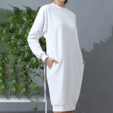 Women Solid Slim Dress_Cwdmd775