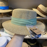 SUMMER VACATION ALL MATCH FLAT TOP STRAW HAT_CWAH3450