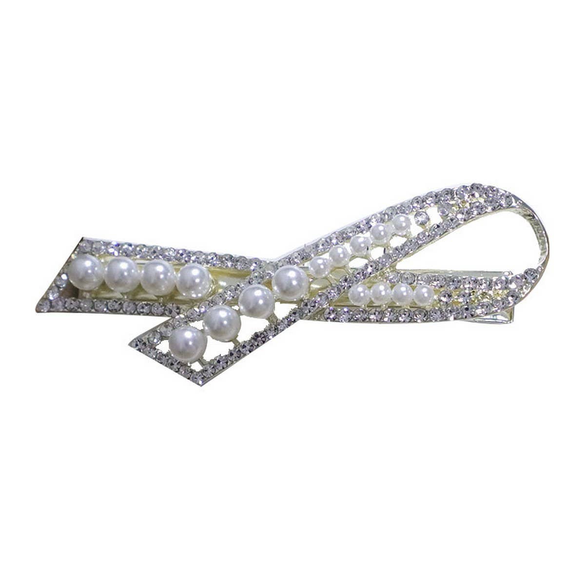 BOW PEARL HAIRPIN BANGS CLIP SIDE CLIP_CWAHA4784