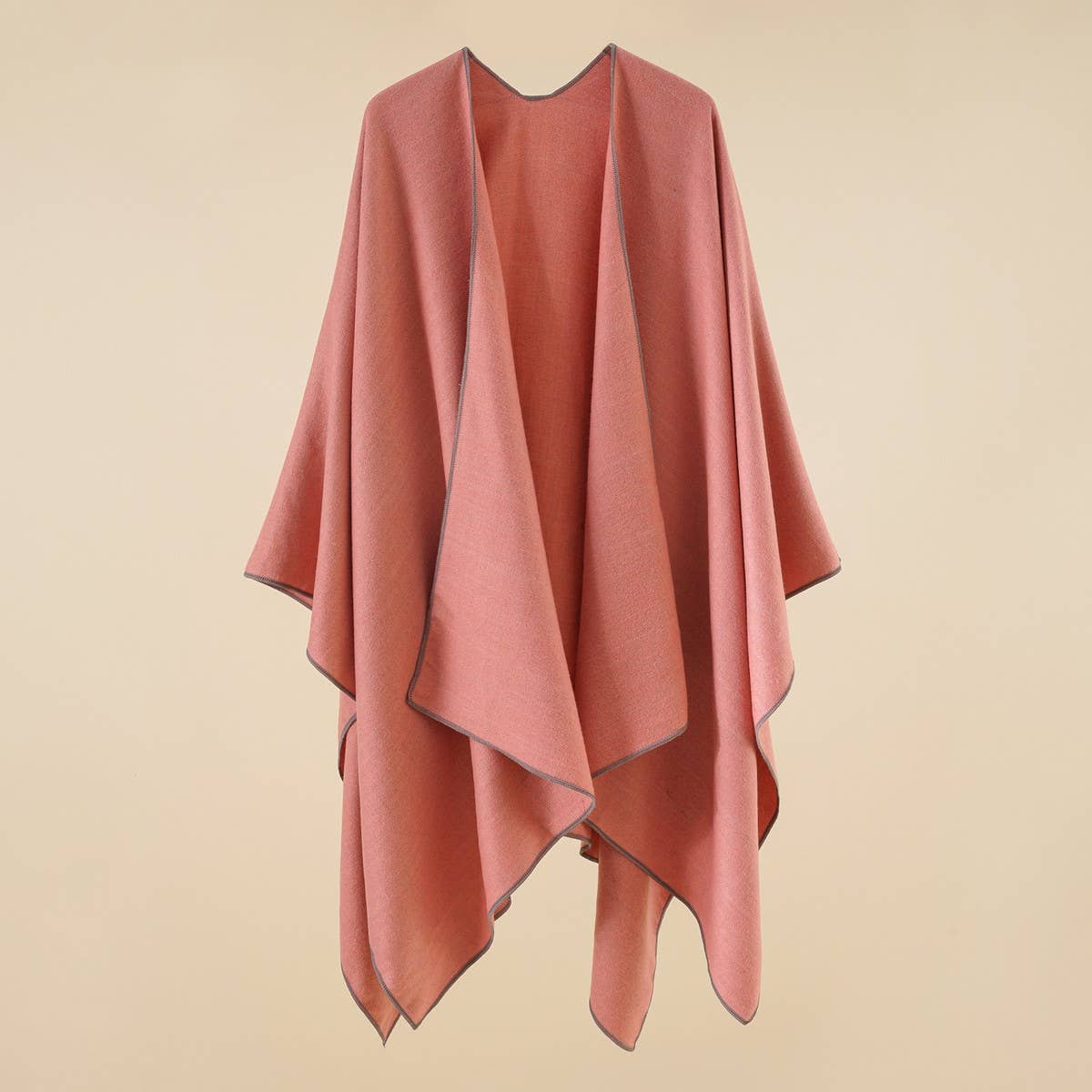 Warm Cape Simple Solid Color Fashionable Shawl_Cwmm2082