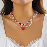 PEARL BEADED NECKLACE WITH PENDANT_CWAJE1157