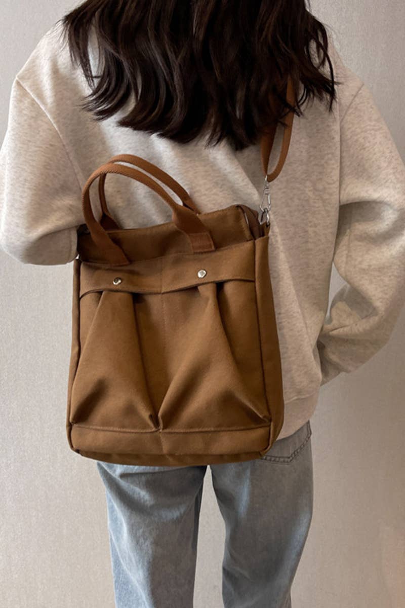Wrinkled Pocket Large Canvas Messenger Bag_Cuab0100