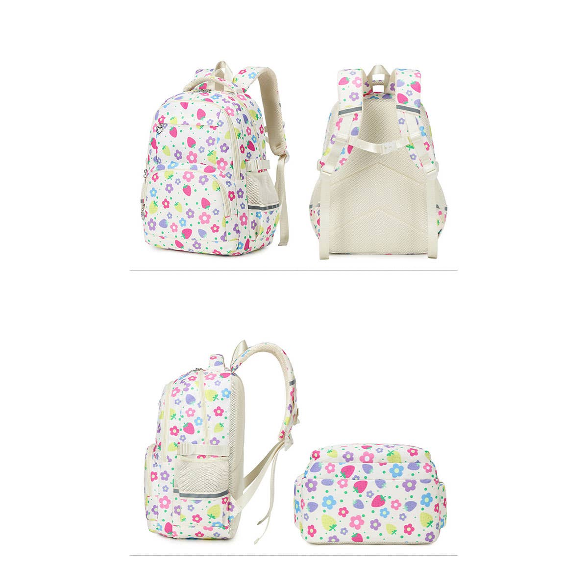 BACKPACKS FOR SCHOOL 3 PIECE STRAWBERRY SET_CWAB5480