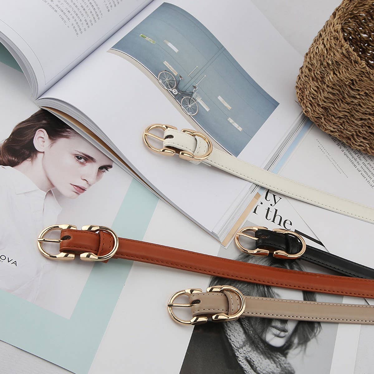 Cwabe0546_Multi Functional Imitation Leather Belt