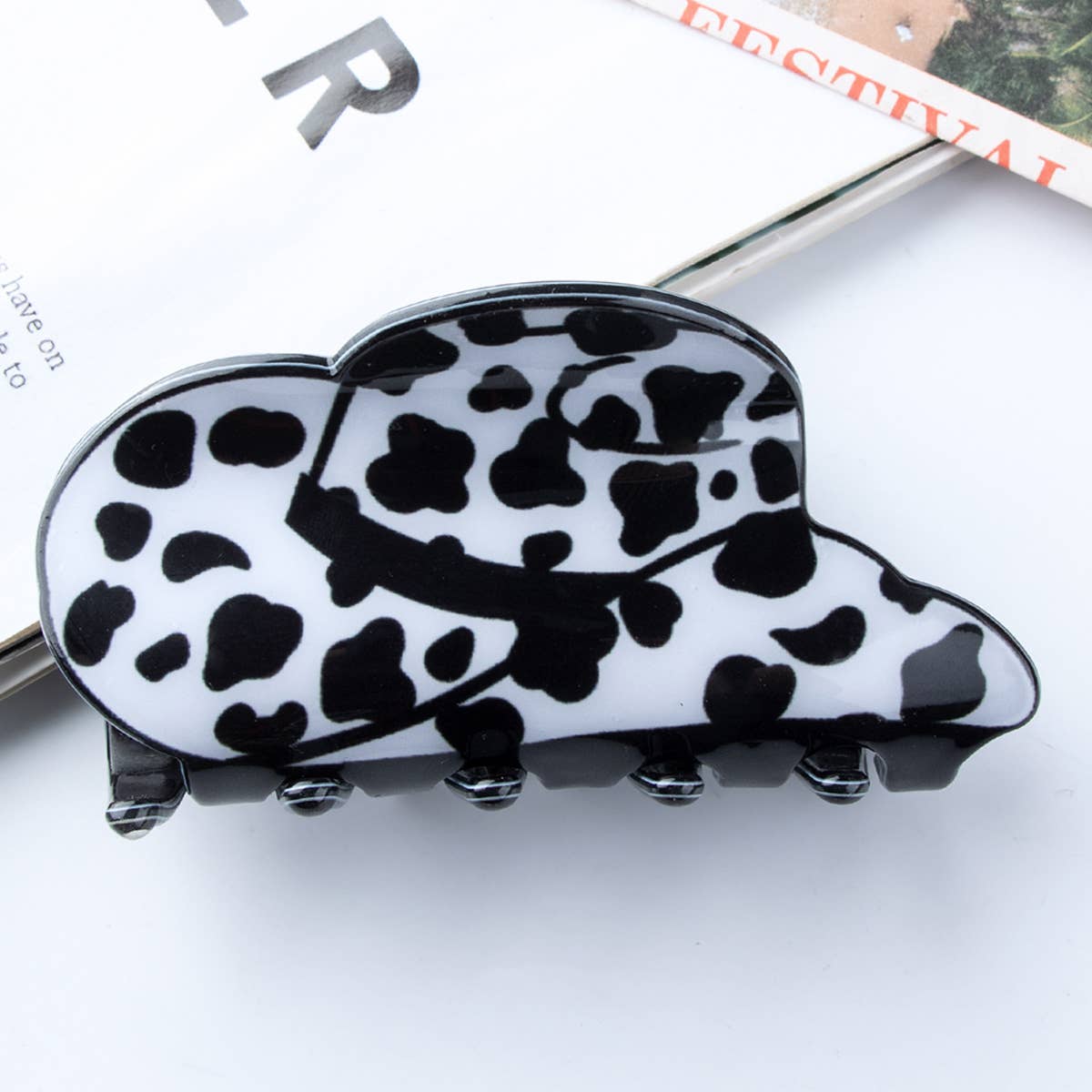 HAT SHAPED PVC HAIR CLAW 8 2CM CUTE GRAPHIC CLIP_CWAHA0640