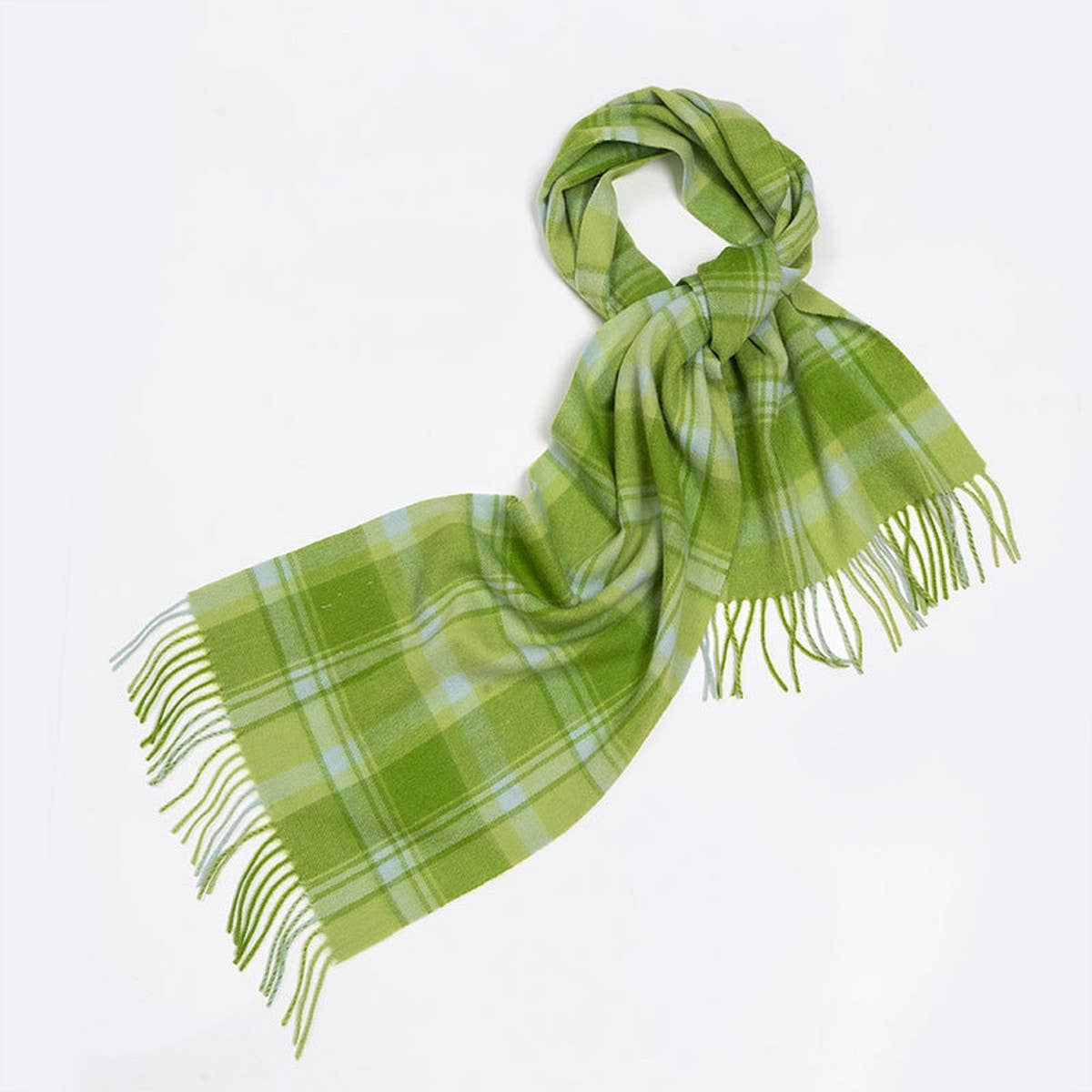 100% WOOL PLAID SCARF UNISEX WARM WINTER WRAP_CWASC2346