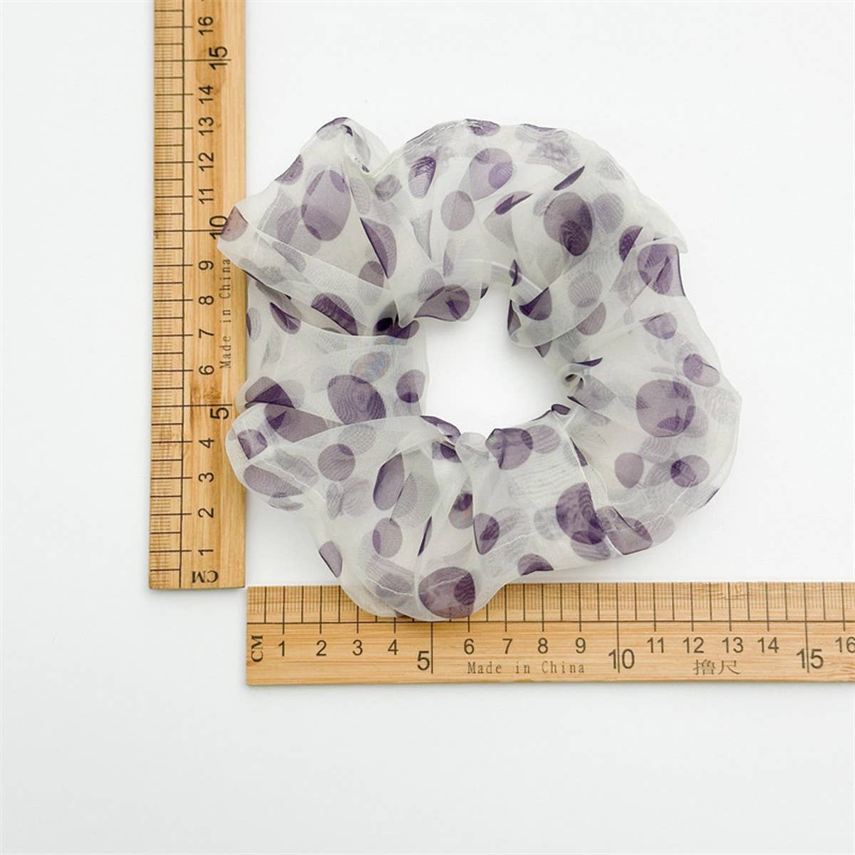 PURPLE LAZY FLUFFY LARGE INTESTINE HAIR BAND_CWAHA2425