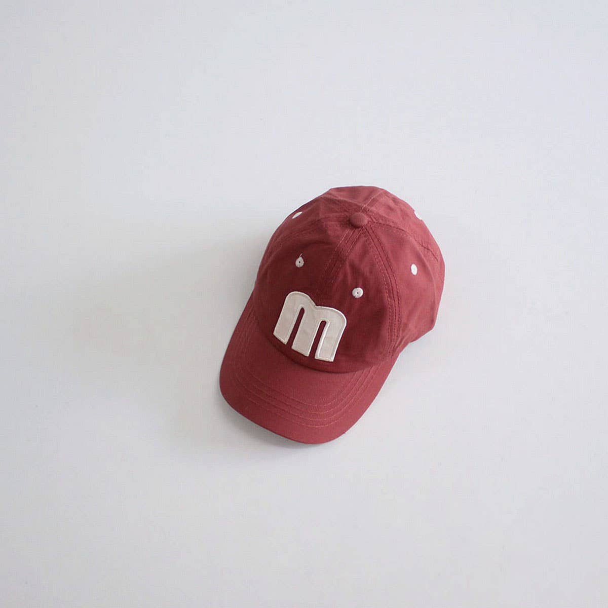 KIDS BIG M LETTER BASEBALL CAP TRENDY SUN HAT CWAH2899