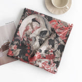 Fashionable Warm Skull Print Scarf