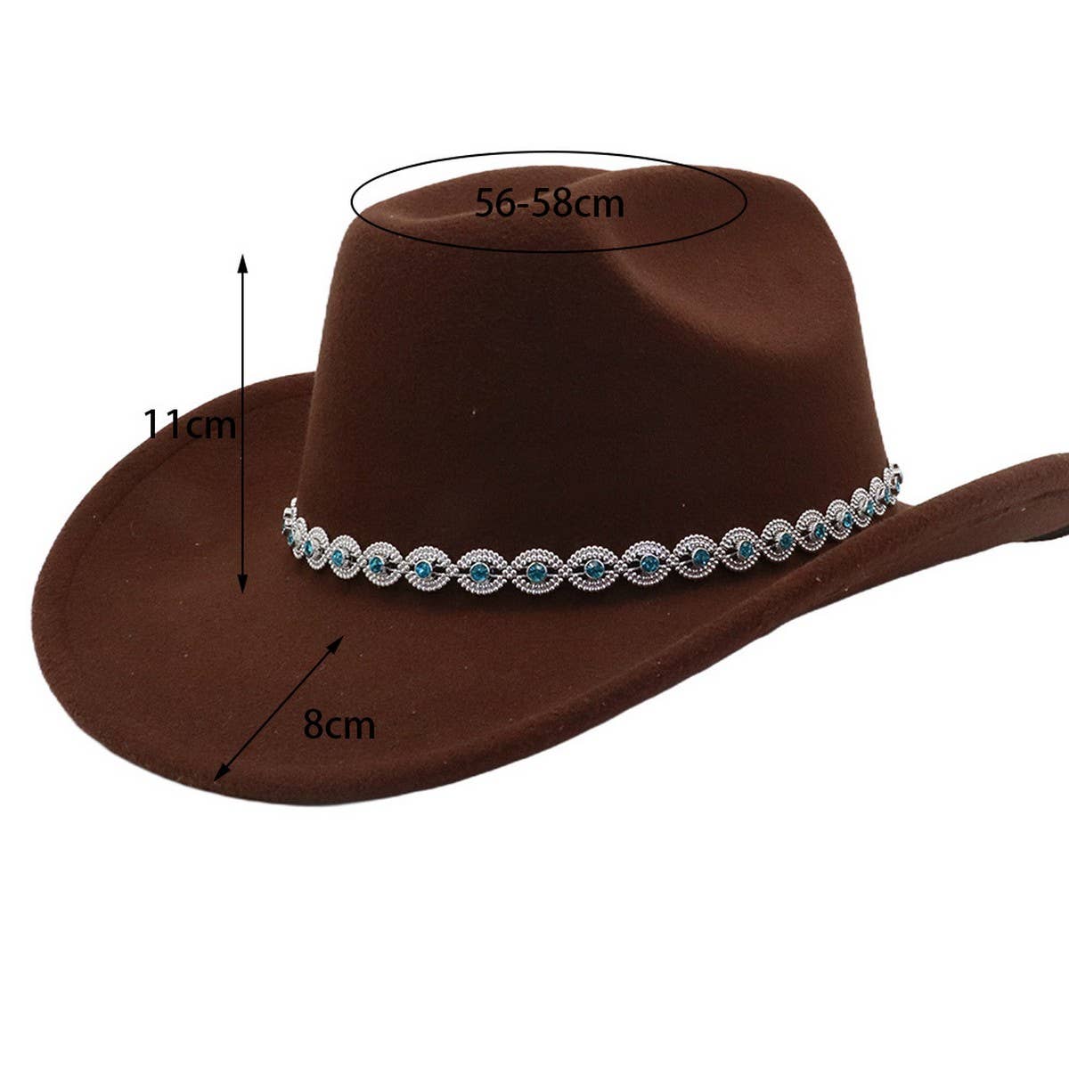 MEN WOMEN WOOL COWBOY FEDORA HAT NEW WINTER_CWAH04473