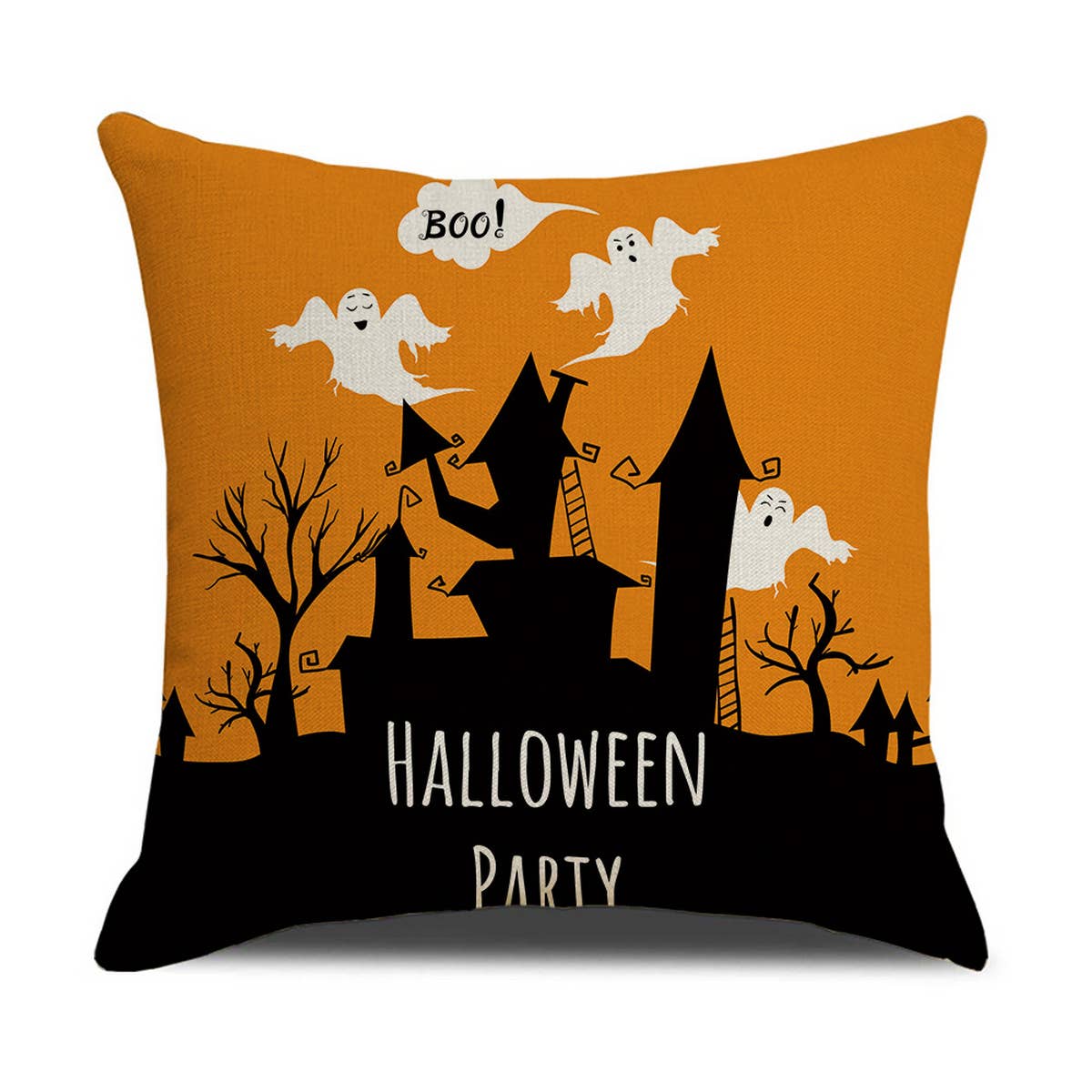 FUNNY LETTER PRINT HALLOWEEN PUMPKIN PILLOWCASE_CWMM1348