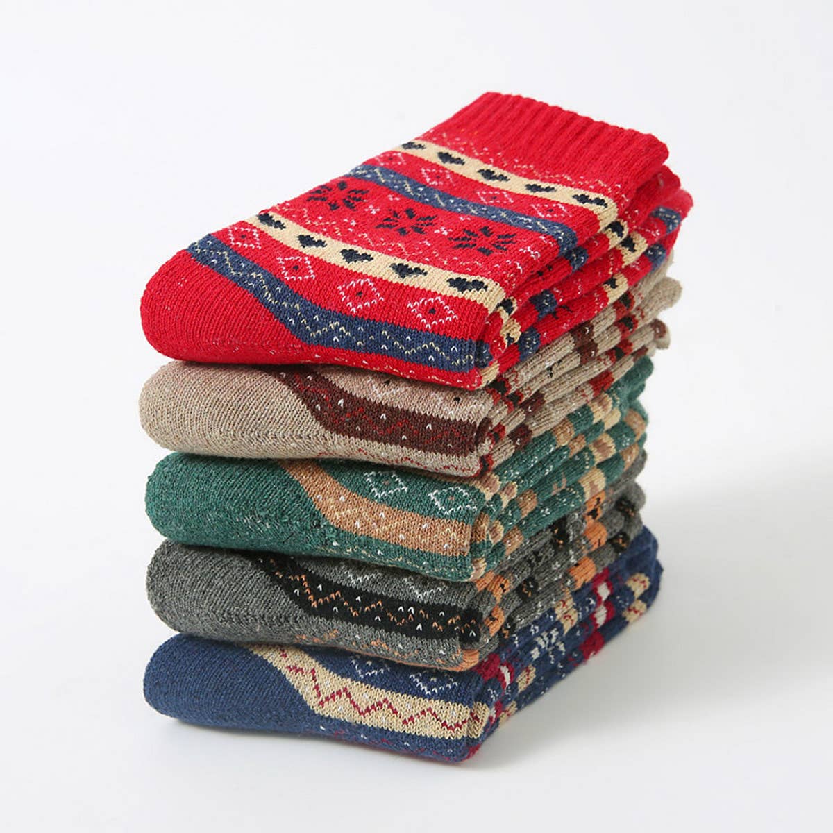 5 PAIRS OF CASUAL COLD WEATHER SOCKS PER PACK_CWMS0694
