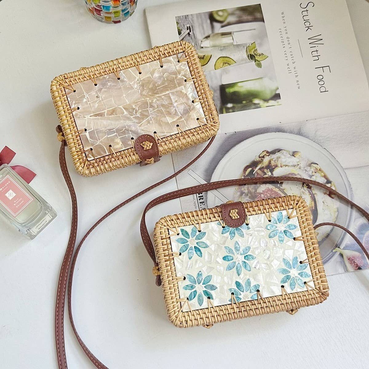 RATTAN BAG CROSSBODY MINI BAG VINTAGE HANDBAG_CWMM4547
