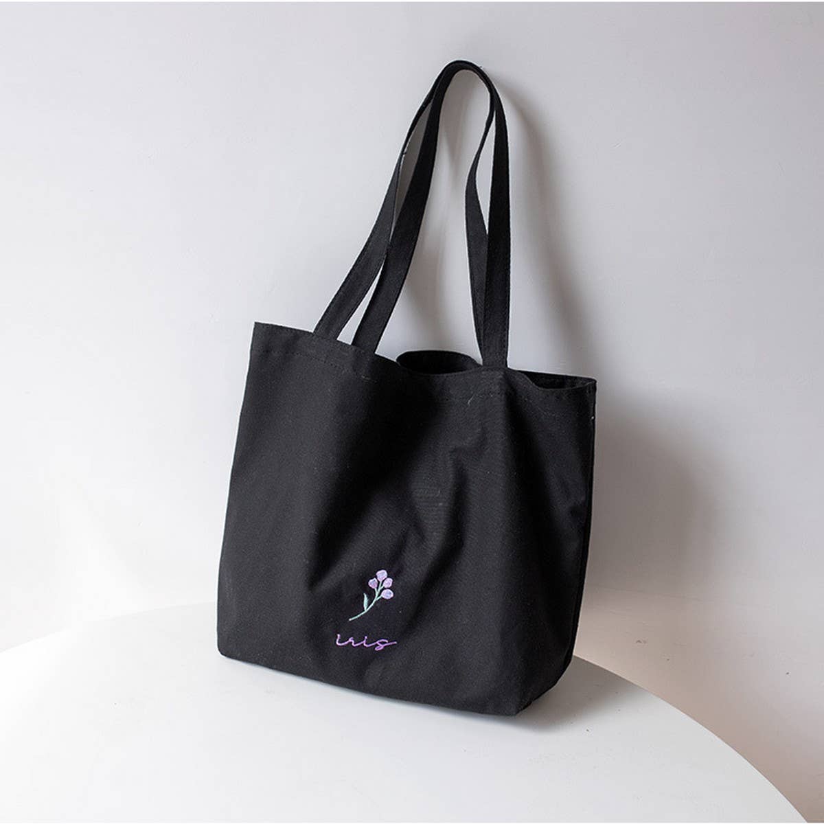 NEW LARGE EMBROIDERED CANVAS TOTE BAG FOR WOMEN_CWAB5638