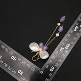 HIGH END SIMPLE SHELL BUTTERFLY PEARL EARRINGS_CWAJE3773