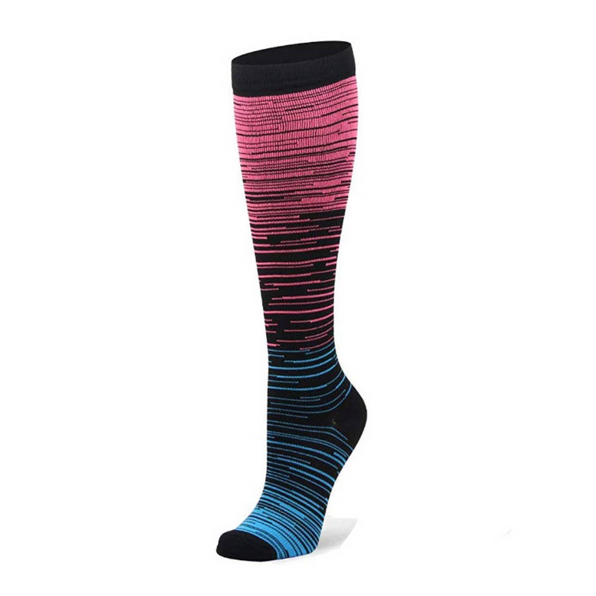 NEW GRADIENT MIXED COLOR COMPRESSION SOCKS_CWMS1884