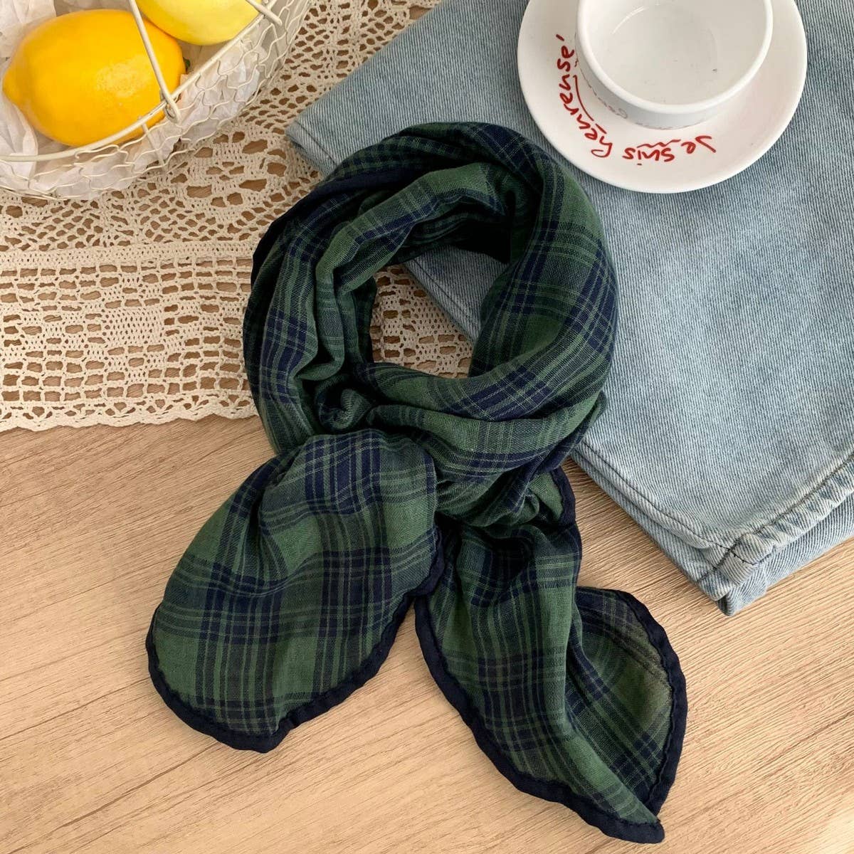 Trendy Plaid Cotton Linen Scarf Shawl_Cwasc02962