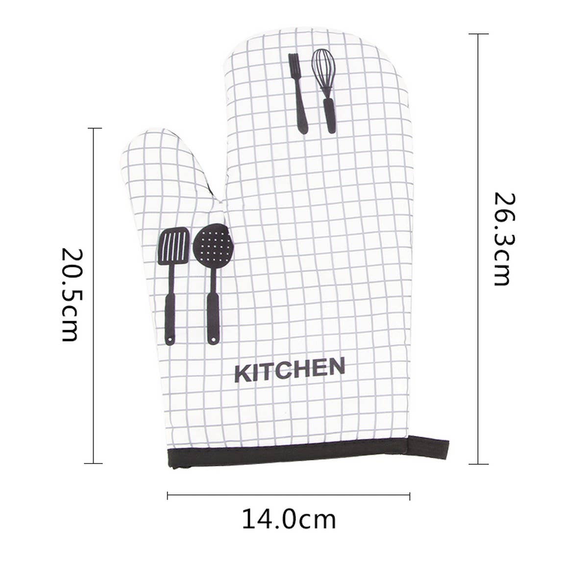 KITCHEN OVEN SCALD PROOF HEAT INSULATED GLOVES_CWMM1449
