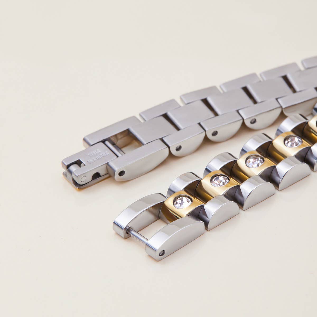 18K GOLD ROUND WHITE ZIRCON DELICATE BRACELET_CWAJE4796