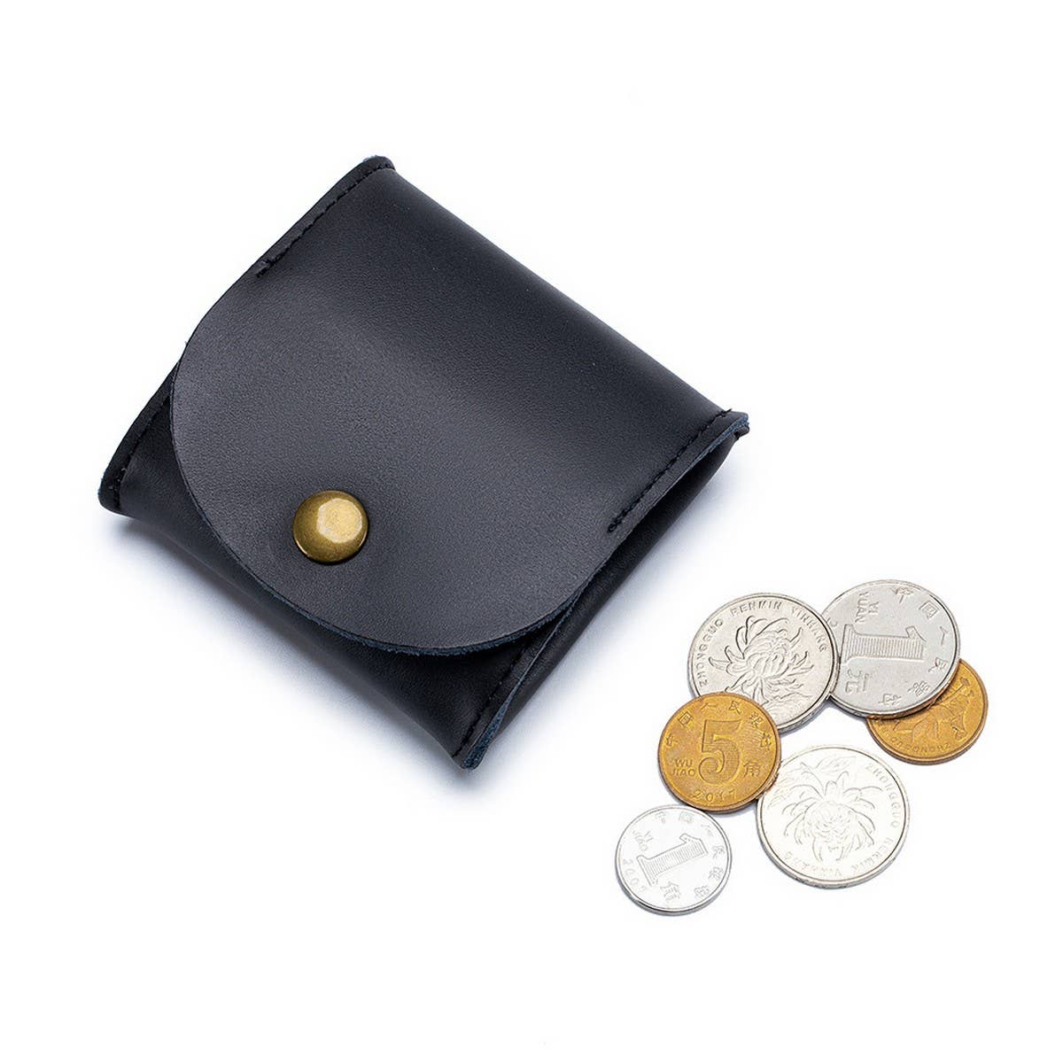 COWHIDE MINI STORAGE BAG GENUINE LEATHER WALLET_CWAB3892