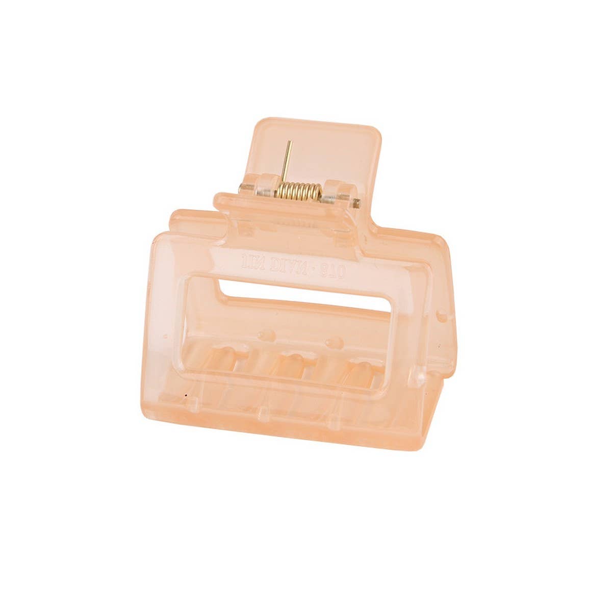 Cwaha07443_Jelly Rectangle Acrylic Small Hair Claw Clip