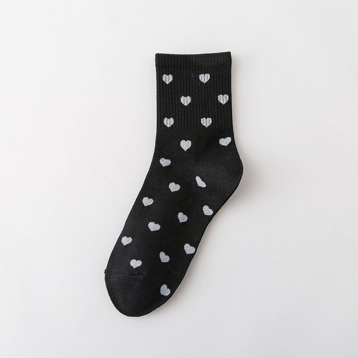 Women'S Fashion Heart Cotton Middle Socks_Cwms1416
