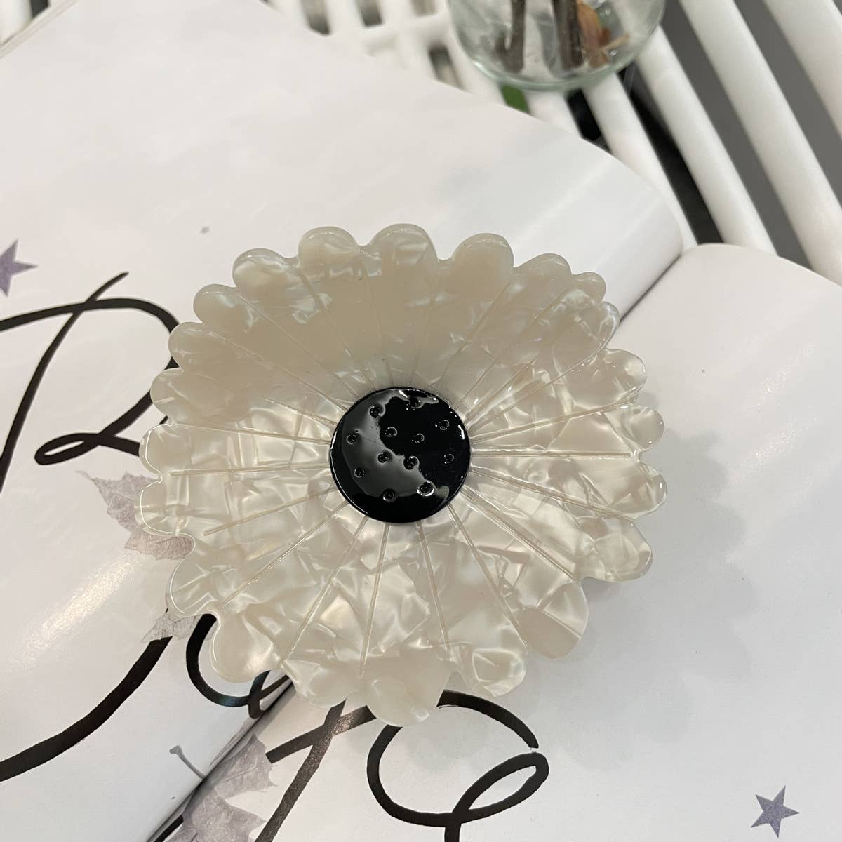 Delicate Daisy Flower Hair Clip_Cwaha0968