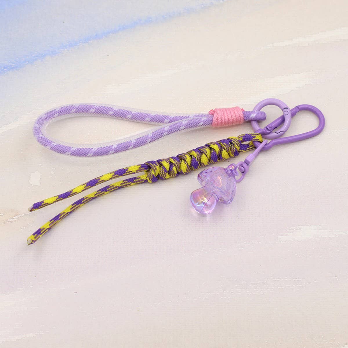 HAND WOVEN LANYARD CUTE BEADED KEYCHAIN_CWMM3548