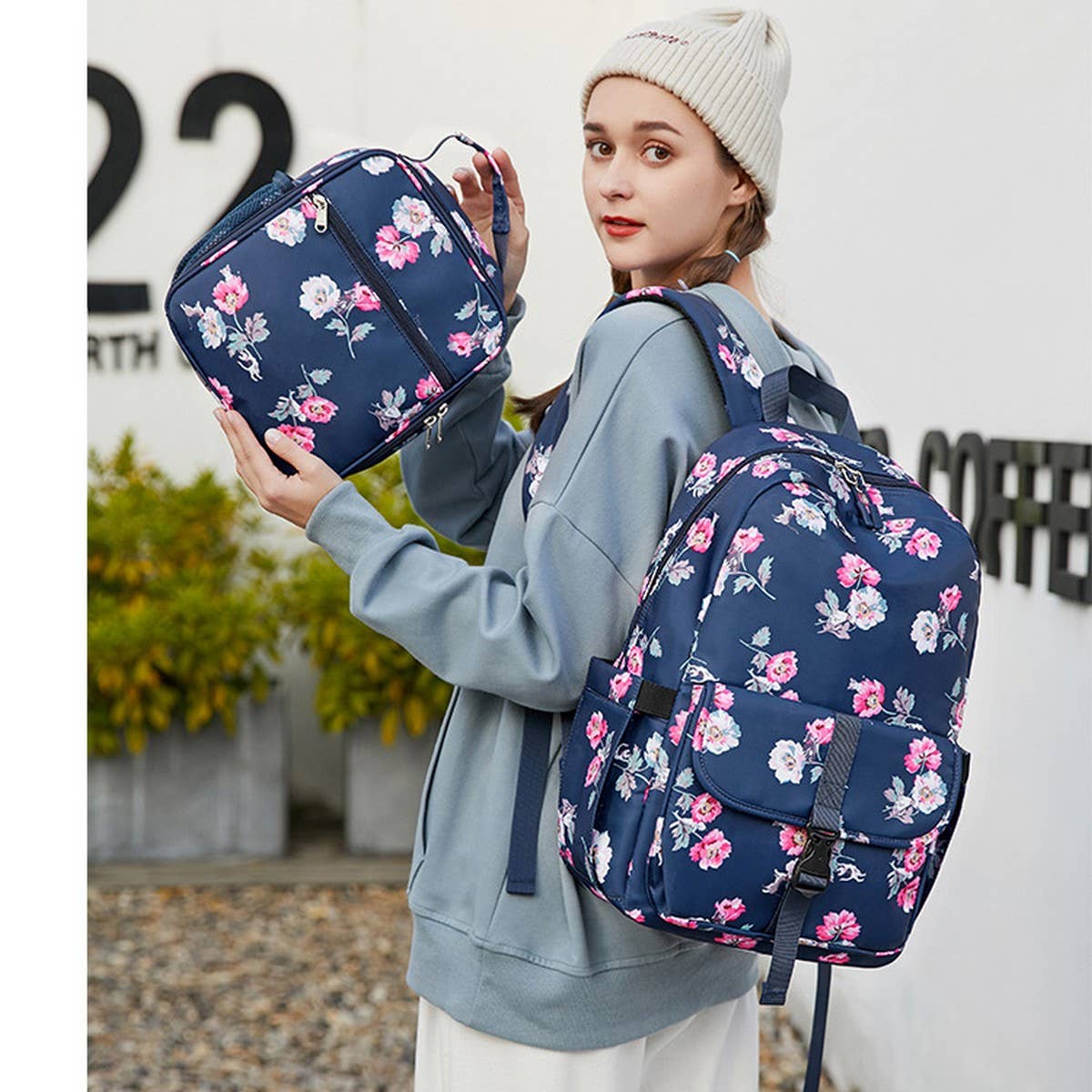 BACKPACKS FOR SCHOOL 2 PIECE WATERPROOF PRINT SET_CWAB5514