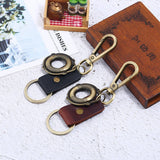 NEW ALLOY BRONZE PENDANT RETRO COWHIDE KEYCHAIN_CWMM5040