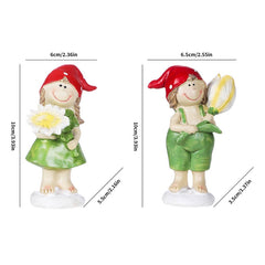 CUTE FLOWER FAIRY RESIN FIGURINE FOR GARDEN_CWAJE5293