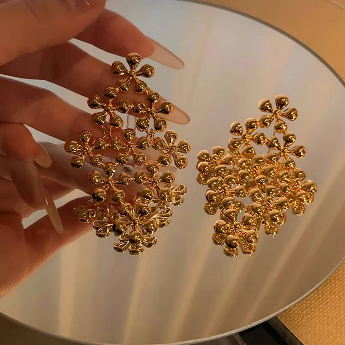 PERSONALIZED FLOWER NICHE CREATIVE EARRINGS_CWAJE2351