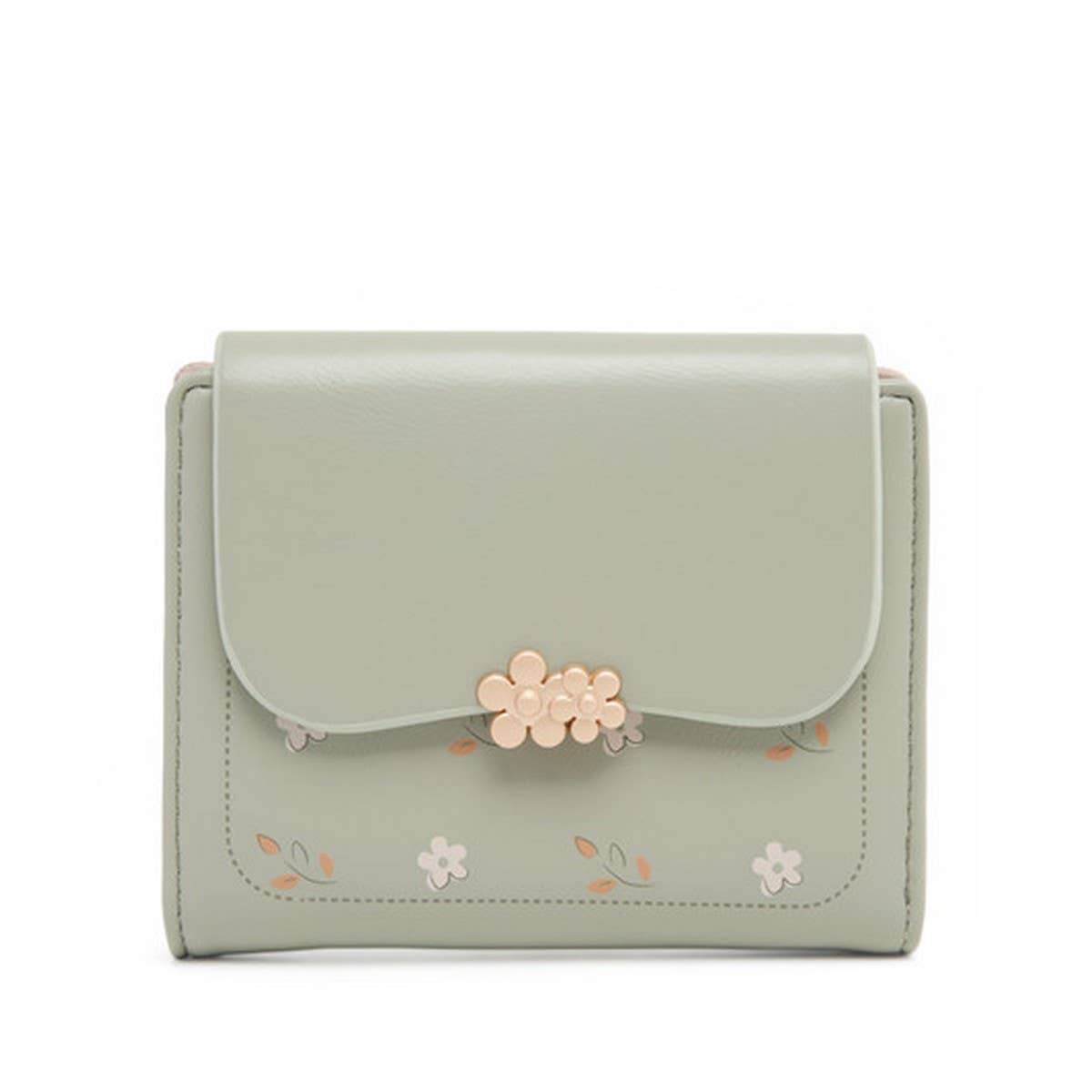 FLORAL TRI FOLD COIN PURSE_CWAB2336